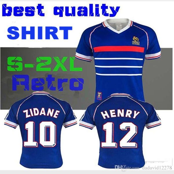1998 francee retro home jer ey 98 thailand quality retro retro vintage 10 zidane 12 henry maillot de foot uniform football jer ey hirt
1998 francee retro home jer ey 98 thailand quality retro retro vintage 10 zidane 12 henry maillot de foot uniform football jer ey hirt
