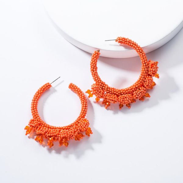 11 colors vintage handmade beads hoop earrings for women jewelry bohemian maxi statement earrings accessories jewelry 2019, Golden;silver
11 colors vintage handmade beads hoop earrings for women jewelry bohemian maxi statement earrings accessories jewelry 2019, Golden;silver