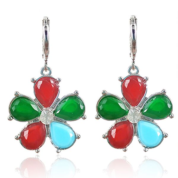 bohemian antique silver-plated fashion earrings female jewelry european and american resin diamond flower ring, Golden
bohemian antique silver-plated fashion earrings female jewelry european and american resin diamond flower ring, Golden