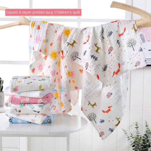 baoding tengmei cotton gauze 110*110 children's quilt baby's bath towel bath towel soft water absorbing blanket
baoding tengmei cotton gauze 110*110 children's quilt baby's bath towel bath towel soft water absorbing blanket
