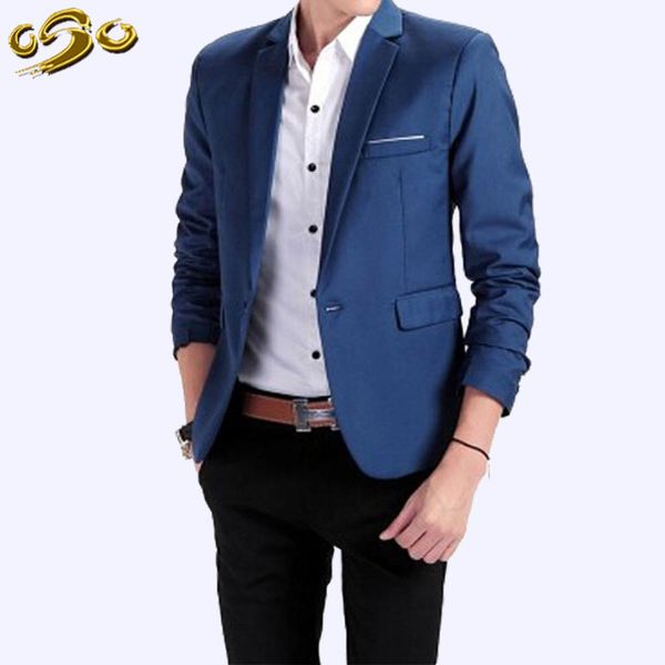 slim solid notched casual blazer for men single button men jacket full sleeve office blazer hombre, White;black
slim solid notched casual blazer for men single button men jacket full sleeve office blazer hombre, White;black
