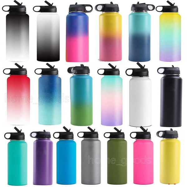 

21colors 304 stainless steel tumbler with straw lid 32oz vacuum insulated thermos wide mouth water bottle tumblers sports cups travel mugs