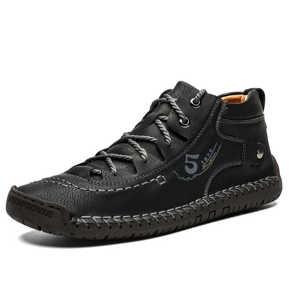 fashion leather male shoes british style men casual shoes comfortable flat boots male lace-up soft ankle boots hc-504, Black
fashion leather male shoes british style men casual shoes comfortable flat boots male lace-up soft ankle boots hc-504, Black