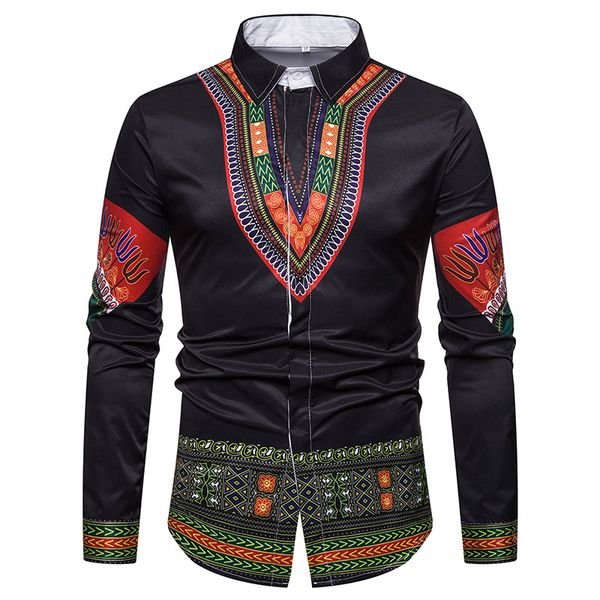 men shirt african clothes 2018 traditional african dashiki mens dress shirts slim long sleeve social shirt male camisa hombre, White;black
men shirt african clothes 2018 traditional african dashiki mens dress shirts slim long sleeve social shirt male camisa hombre, White;black