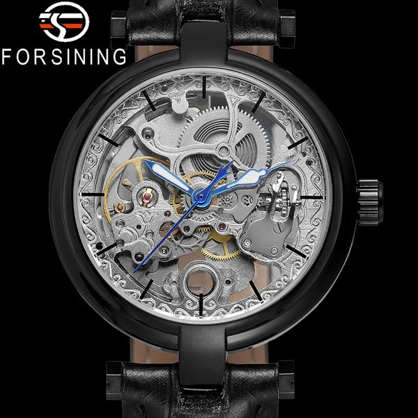 forsining automatic mechanical skeleton men wristwatch sport male clock black leather man watch 8160, Slivery;brown
forsining automatic mechanical skeleton men wristwatch sport male clock black leather man watch 8160, Slivery;brown