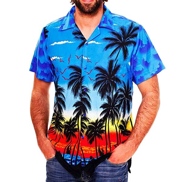 hawaii beach mens designer shirt summer coconut trees printed casual shirts short sleeved single breasted, White;black
hawaii beach mens designer shirt summer coconut trees printed casual shirts short sleeved single breasted, White;black