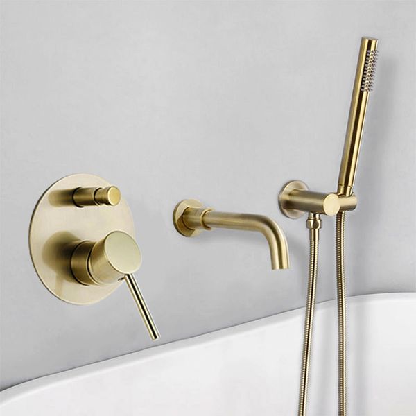 brushed gold bathtub faucet mixer and cold water shower set wall mounted bathroom shower faucet bath spout shower tap
brushed gold bathtub faucet mixer and cold water shower set wall mounted bathroom shower faucet bath spout shower tap