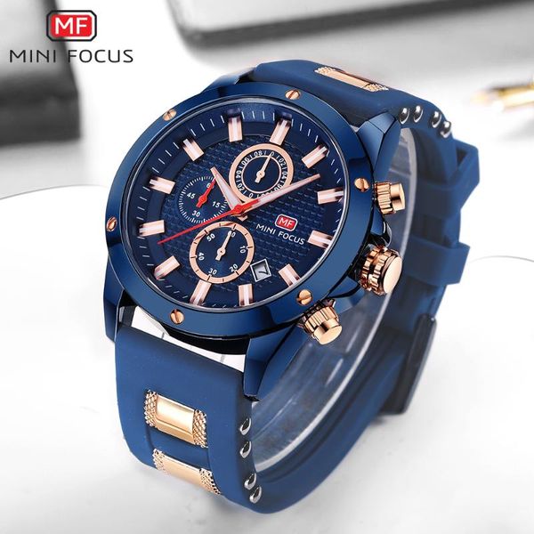 minifocus casual watch men quartz clock waterproof chic chronograph calendar rubber strap mens watches top, Slivery;brown 
minifocus casual watch men quartz clock waterproof chic chronograph calendar rubber strap mens watches top, Slivery;brown
