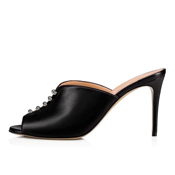 2019 new fashion super high heels customized women black peep toe rivet high heel mules shoes banquet lady party shoes ing
2019 new fashion super high heels customized women black peep toe rivet high heel mules shoes banquet lady party shoes ing