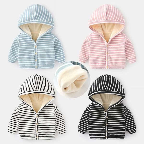 baby spring new coat newborn cardigan clothes baby plus velvet boys and girls fight color stripe foreign, Blue;gray
baby spring new coat newborn cardigan clothes baby plus velvet boys and girls fight color stripe foreign, Blue;gray