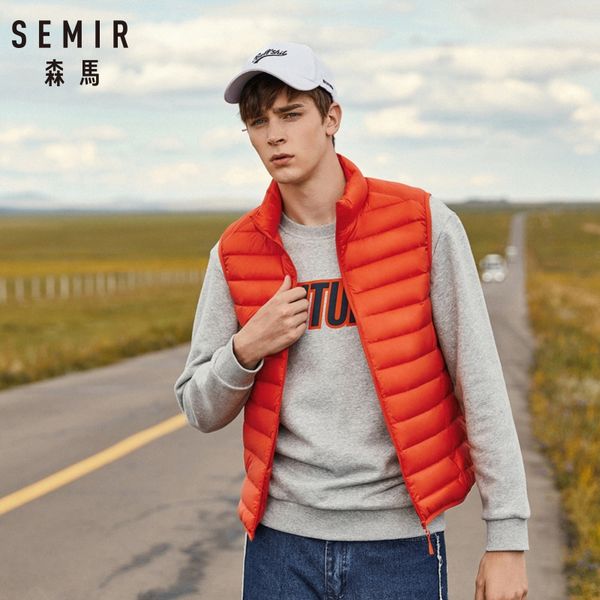 semir mens packable puffer vest with stand-up collar men padded vest lightweight down for men zip-up winter clothes, Black;white
semir mens packable puffer vest with stand-up collar men padded vest lightweight down for men zip-up winter clothes, Black;white