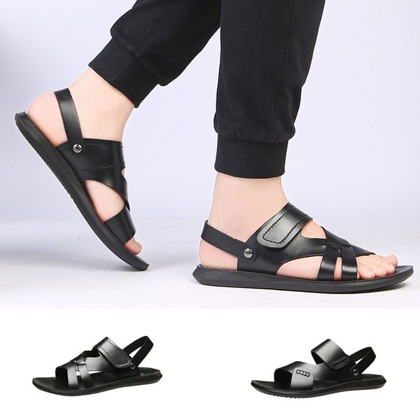summer sandals men leather classic summer men casual shoes fashion beach sandal breathable flip flops shoes trekking sandals, Black
summer sandals men leather classic summer men casual shoes fashion beach sandal breathable flip flops shoes trekking sandals, Black