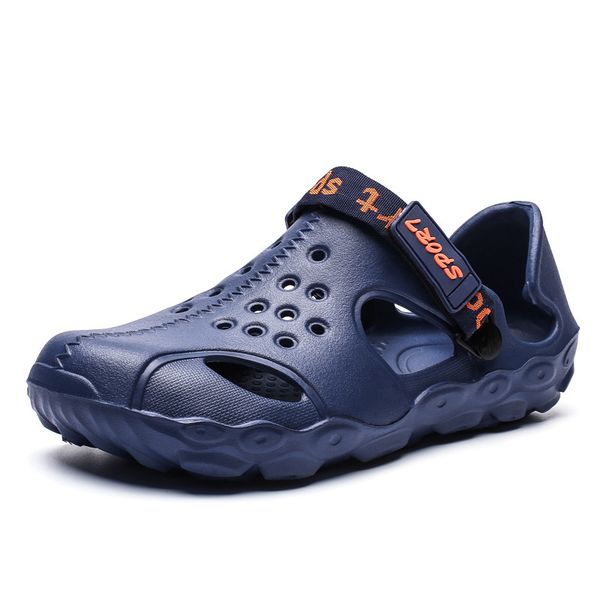 summer mesh shoes men sandals beach slippers male sneaker man zuecos sandalias zapatos hombre male sandal, Black