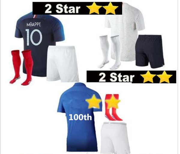 2019 год 2 звезды футбол комплект для взрослых с носками 100-летие mbappe kante футбол полный комплект футбол майо де ног 100 лет, Black
2019 год 2 звезды футбол комплект для взрослых с носками 100-летие mbappe kante футбол полный комплект футбол майо де ног 100 лет, Black