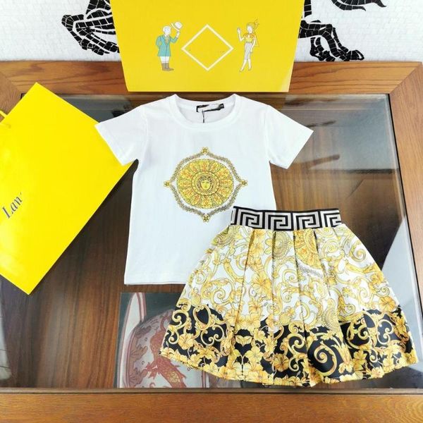 girl summer clothing 2020 t shirts + floral print pleated skirt 2 piece set brand slim t-shirt skirt outfit streetwear, White
girl summer clothing 2020 t shirts + floral print pleated skirt 2 piece set brand slim t-shirt skirt outfit streetwear, White