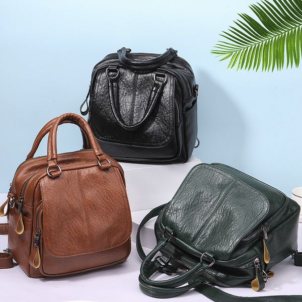 2020 new trend pu soft leather backpack ladies wild travel backpack simple college style shoulder bag
2020 new trend pu soft leather backpack ladies wild travel backpack simple college style shoulder bag