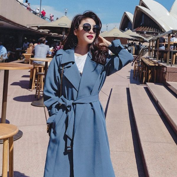 u-swear autumn women's windbreaker lapel long sleeve bandage casual loose long trench female coat 2019 fashion clothing, Tan;black
u-swear autumn women's windbreaker lapel long sleeve bandage casual loose long trench female coat 2019 fashion clothing, Tan;black