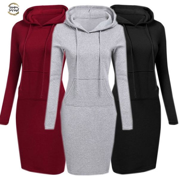 hooded hoodie dress women 2019 autumn winter sweatshirts long sleeve hoodies pockets sweatshirt hoody pullovers dresses coats, Black
hooded hoodie dress women 2019 autumn winter sweatshirts long sleeve hoodies pockets sweatshirt hoody pullovers dresses coats, Black