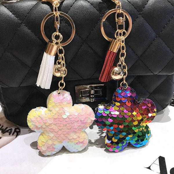 cute flower keychain cute bright star glitter pompom sequins tassel key holder gifts for women car bag accessories key ring, Silver
cute flower keychain cute bright star glitter pompom sequins tassel key holder gifts for women car bag accessories key ring, Silver
