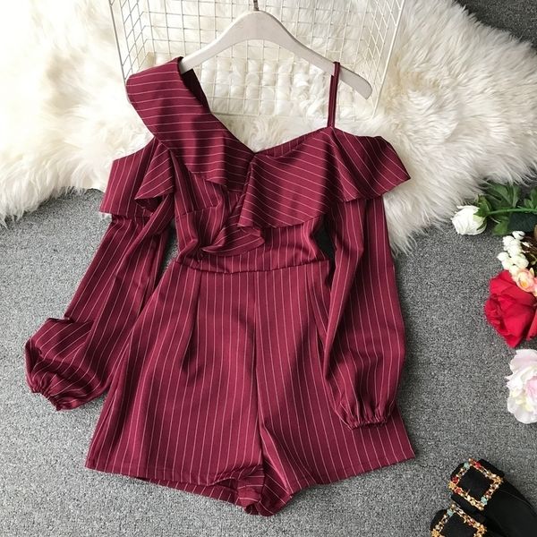 boho jumpsuit rompers for women short ruffle women striped white off shoulder black striped boho red summer rompers women jumpsuit, Black;white
boho jumpsuit rompers for women short ruffle women striped white off shoulder black striped boho red summer rompers women jumpsuit, Black;white