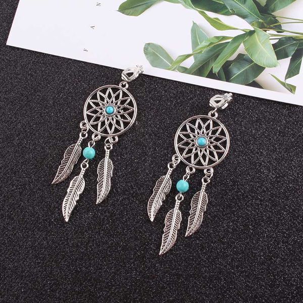 jiovintage dream catcher alloy feathers clip on earrings non piercing for women girts fashion party wedding ear jewelry, Silver
jiovintage dream catcher alloy feathers clip on earrings non piercing for women girts fashion party wedding ear jewelry, Silver