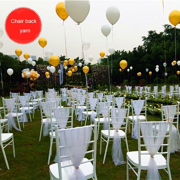 2pcs wedding props decorative chair back yarn 2m*1.5m party wedding decor design bamboo chair decoration organza mesh yarn
2pcs wedding props decorative chair back yarn 2m*1.5m party wedding decor design bamboo chair decoration organza mesh yarn