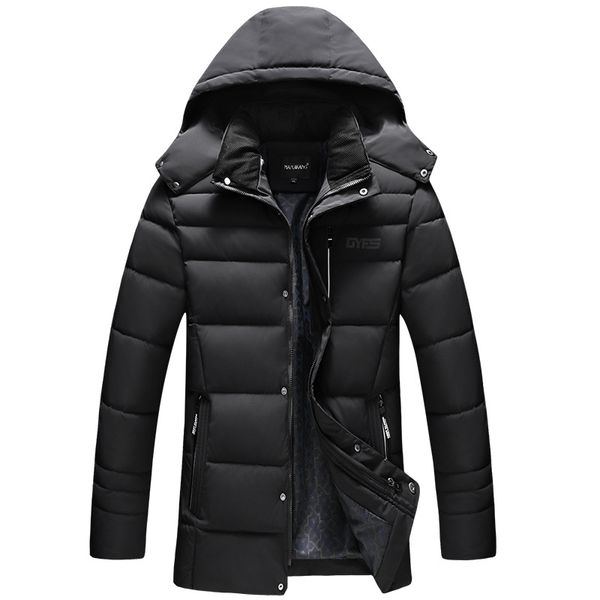 men's down & parkas winter jacket men thicken warm casual multi-pocket detachable cap long coat, Black
men's down & parkas winter jacket men thicken warm casual multi-pocket detachable cap long coat, Black