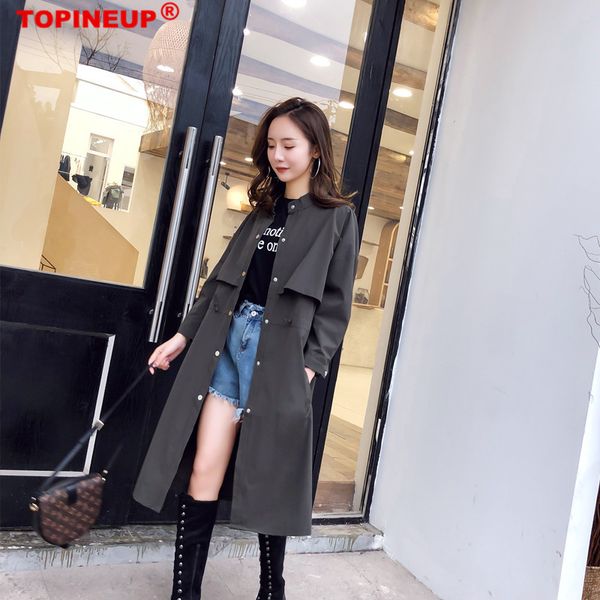 2019 fashion long sleeve windbreaker women warm solid color soft over knee trench coat for female single breasted, Tan;black
2019 fashion long sleeve windbreaker women warm solid color soft over knee trench coat for female single breasted, Tan;black