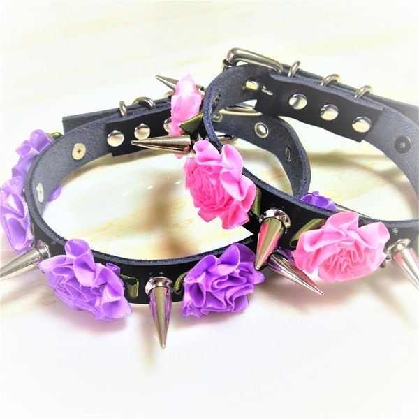 women new fashion harajuku handmade spikes leather necklace flower punk choker rivets collar belt rock torque stud nut, Silver
women new fashion harajuku handmade spikes leather necklace flower punk choker rivets collar belt rock torque stud nut, Silver