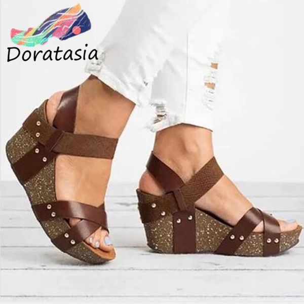 doratasia fashion street высокие ботинки 2020 high клинья лето сандалии женщин горячего сбывания классический ретро платформы сандалии, Black
doratasia fashion street высокие ботинки 2020 high клинья лето сандалии женщин горячего сбывания классический ретро платформы сандалии, Black