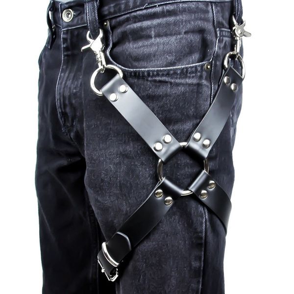 men goth pastel pu leather garter belt waist straps harness bondage leg harness suspenders for jeans pants men accessories, Black;brown
men goth pastel pu leather garter belt waist straps harness bondage leg harness suspenders for jeans pants men accessories, Black;brown