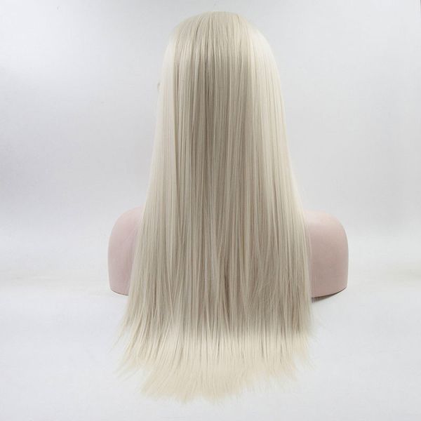 light gold 13*3 synthetic lace lace front long straight hair wig without gel heat resistant, ladies daily makeup wig, Black
light gold 13*3 synthetic lace lace front long straight hair wig without gel heat resistant, ladies daily makeup wig, Black