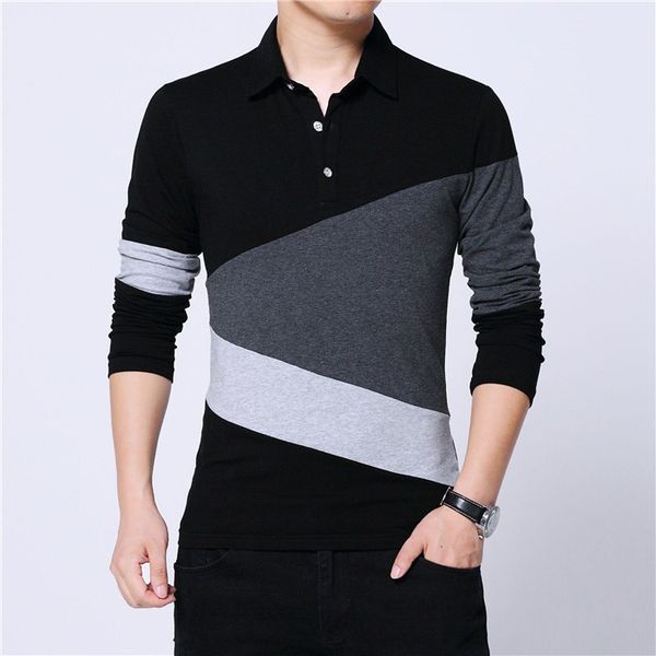 cotton polo shirt business office men clothing long sleeve grid men polo shirts casual poloshirt slim breathable plus size, White;black
cotton polo shirt business office men clothing long sleeve grid men polo shirts casual poloshirt slim breathable plus size, White;black