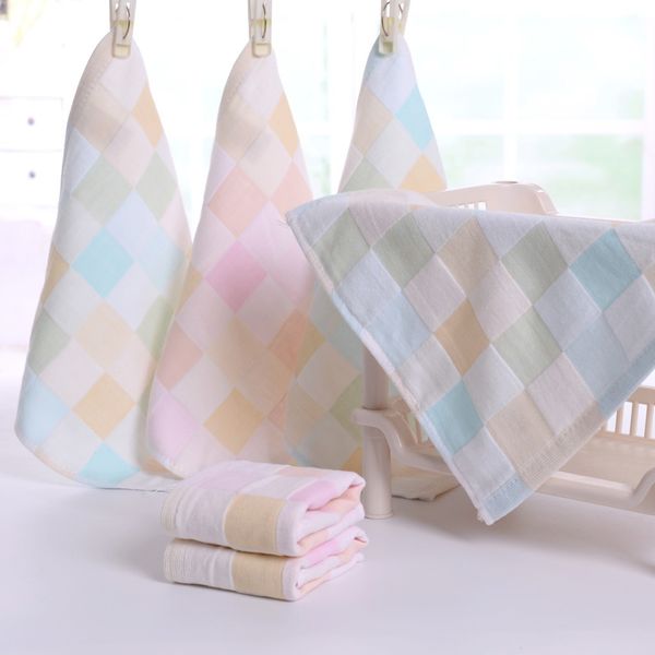 4pcs cotton gauze towel face towel and double-layer gauze small children cute hand bath