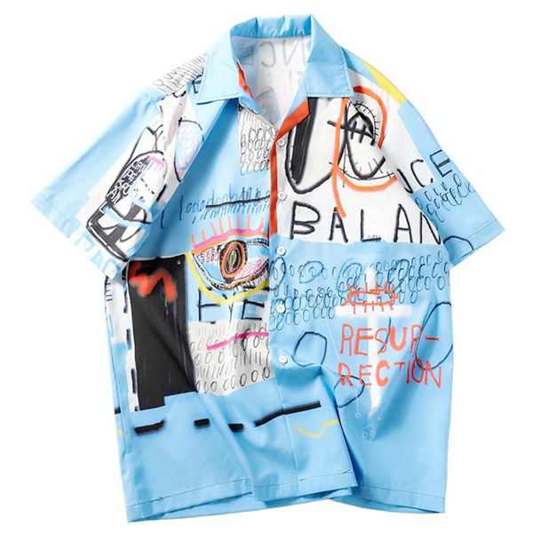 2019 hip hop shirt streetwear men hawaiian shirt graffiti print harajuku hc beach shirt hiphop shirts summer thin short sleeve, White;black
2019 hip hop shirt streetwear men hawaiian shirt graffiti print harajuku hc beach shirt hiphop shirts summer thin short sleeve, White;black