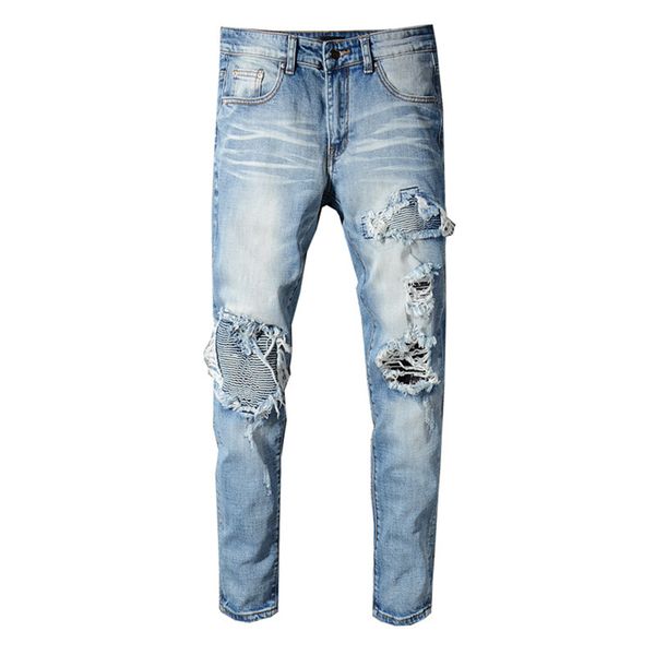 2019 new trend hole male jeans blue hole high street fashion slim feet elastic trousers more size 28-36 38 40
2019 new trend hole male jeans blue hole high street fashion slim feet elastic trousers more size 28-36 38 40