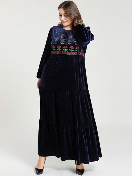 new winter velvet maxi long dresses elegant gold stamping floral printing muslim dress - 4xl, Red
new winter velvet maxi long dresses elegant gold stamping floral printing muslim dress - 4xl, Red