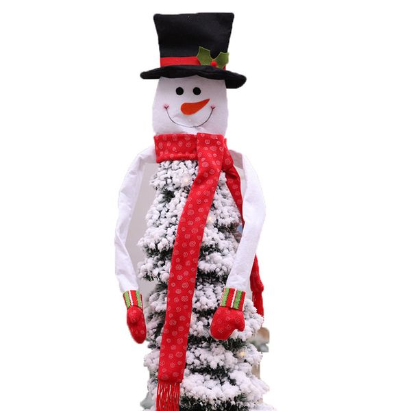 christmas tree snowman jagged tree decoration christmas day hat decoration