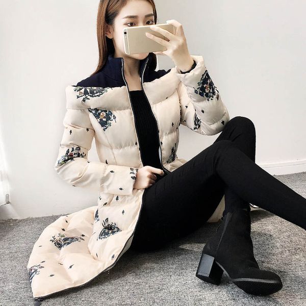 a-line print women jacket winter stand collar thicken long parkas mujer 2019 slim cotton jackets women coat warm overcoat c5810, Tan;black
a-line print women jacket winter stand collar thicken long parkas mujer 2019 slim cotton jackets women coat warm overcoat c5810, Tan;black