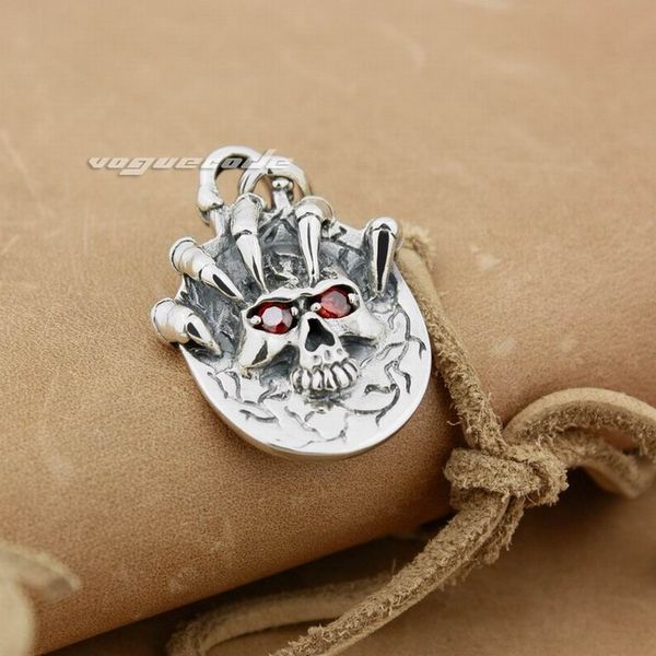 925 sterling silver claw skull red cz eyes mens biker rock punk pendant 8x017 just pendant
925 sterling silver claw skull red cz eyes mens biker rock punk pendant 8x017 just pendant
