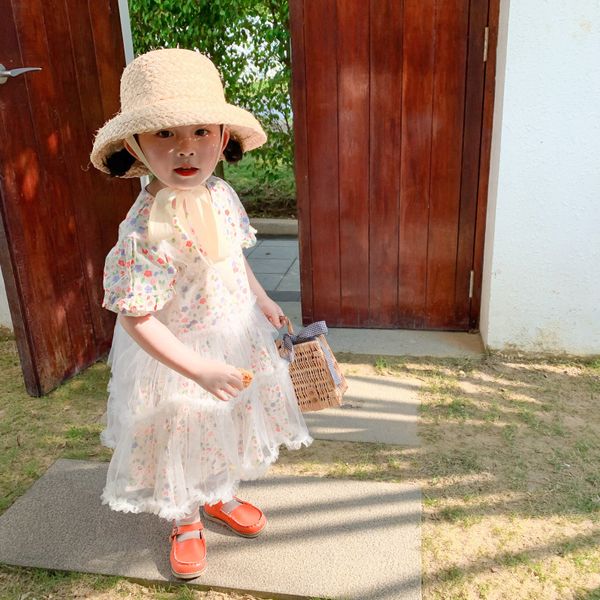 new arrived summer floral baby girls clothes dress cotton dress and lace camisole 2pcs princess toddler kids, Red;yellow
new arrived summer floral baby girls clothes dress cotton dress and lace camisole 2pcs princess toddler kids, Red;yellow