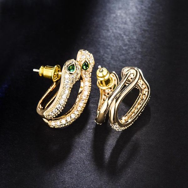 new double snake head earrings female exaggerated snake white gold gold single left ear bone clip fashion personality animal earrings, Silver
new double snake head earrings female exaggerated snake white gold gold single left ear bone clip fashion personality animal earrings, Silver
