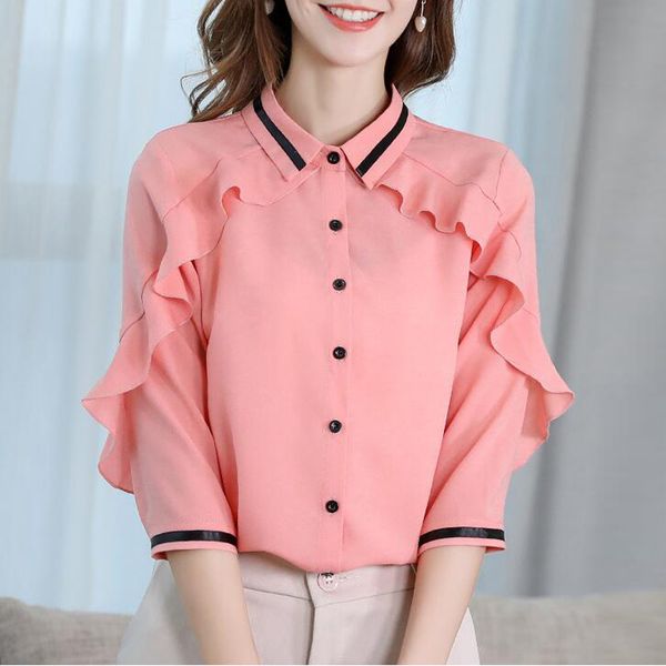 new spring summer office ladies blouse ruffle button slim white shirt women chiffon shirts cute bodycon work blouses blusas
new spring summer office ladies blouse ruffle button slim white shirt women chiffon shirts cute bodycon work blouses blusas