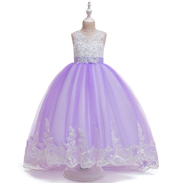 sweet scoop sleeveless flower girl dresses ball gown with sweep train lace applique sequins wedding party dresses girls formal dresses, White;blue
sweet scoop sleeveless flower girl dresses ball gown with sweep train lace applique sequins wedding party dresses girls formal dresses, White;blue