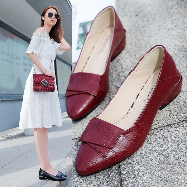 spring autumn women boat shoes pu leather dress shoes female low heels office work ladies shallow oxford 8220l, Black
spring autumn women boat shoes pu leather dress shoes female low heels office work ladies shallow oxford 8220l, Black