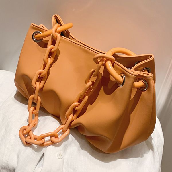 2020 fashion simple pleated soft leather slant span single shoulder portable chain handbag corssbody bag
2020 fashion simple pleated soft leather slant span single shoulder portable chain handbag corssbody bag