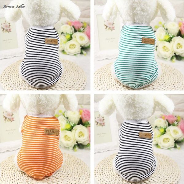 2017 new fashion pet dog puppy classic vest t-shirt dog clothes striped vest apparel summer cute clothes
2017 new fashion pet dog puppy classic vest t-shirt dog clothes striped vest apparel summer cute clothes