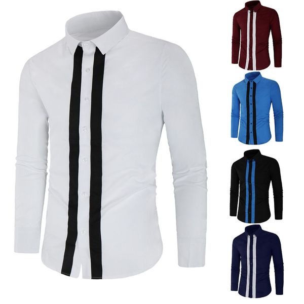 dropshipping fashion mens needle show autumn long sleeve casual fit buttons round blouse casual dress women korea style, White;black
dropshipping fashion mens needle show autumn long sleeve casual fit buttons round blouse casual dress women korea style, White;black