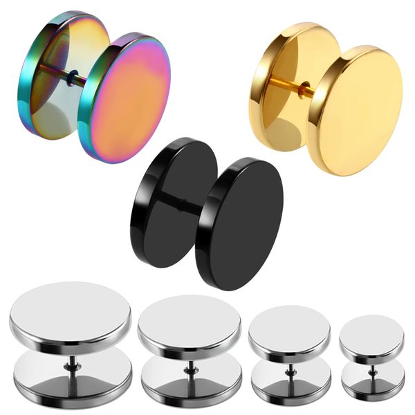 2pcs steel fake ear plug ear tunnels punk plugs and tunnels stretcher ear tunnel stud earring 6/8/10/12mm body jewelry, Slivery;golden
2pcs steel fake ear plug ear tunnels punk plugs and tunnels stretcher ear tunnel stud earring 6/8/10/12mm body jewelry, Slivery;golden