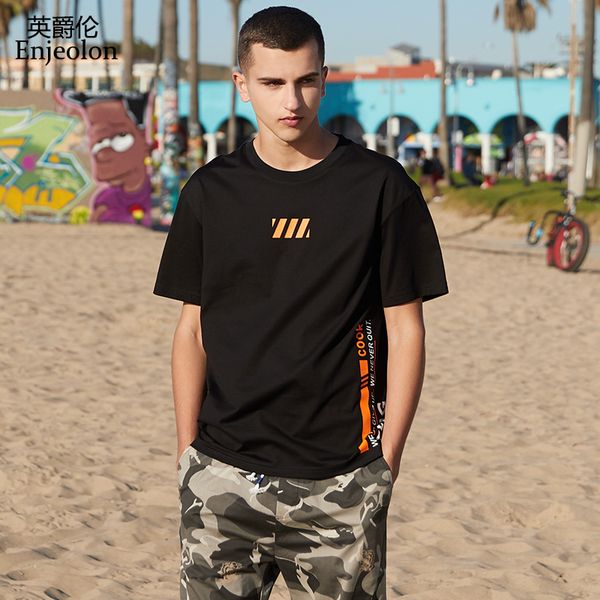 enjeolon new arrival t shirt men summer short sleeved o-neck print casual tshirt hip tee shirt t3904, White;black
enjeolon new arrival t shirt men summer short sleeved o-neck print casual tshirt hip tee shirt t3904, White;black